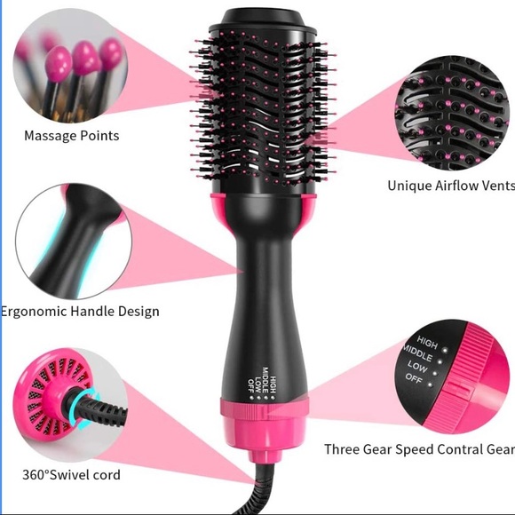 NIB- ( 2 left 4/3) One Step Hot Air Dryer/ Styler - Picture 2 of 2